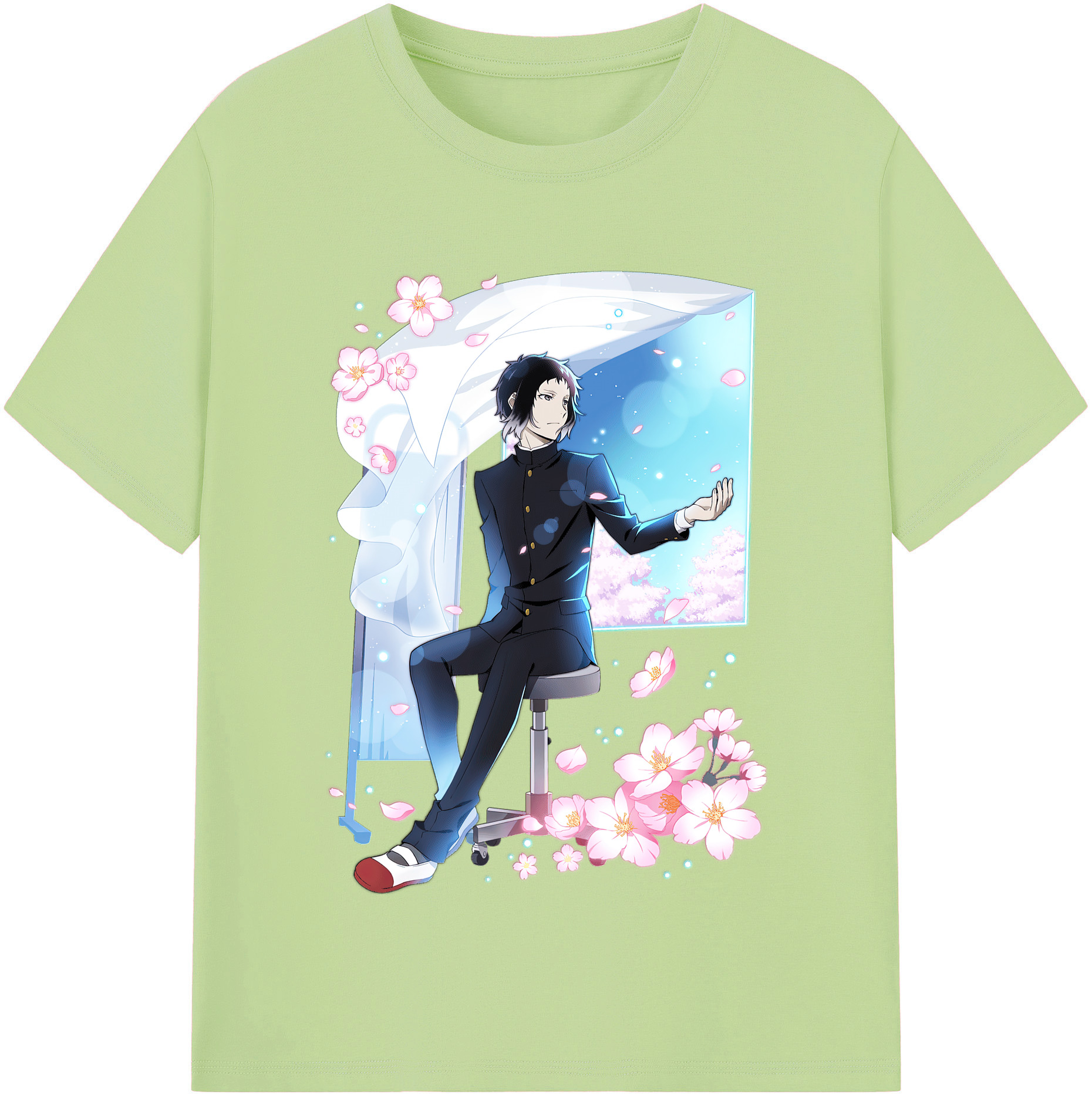 （画像用） 文豪ストレイドッグス Bungo Stray Dogs 綿100％半袖Tシャツ（フロントプリント）
